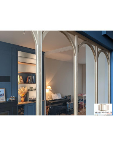 verriere arches en chene brut