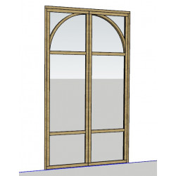 double porte sur mesure
