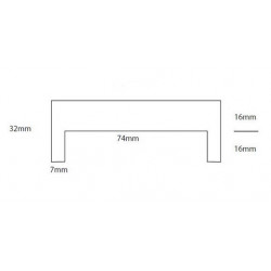 habillage cloison 74mm