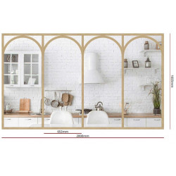 verrière arche, en chêne...