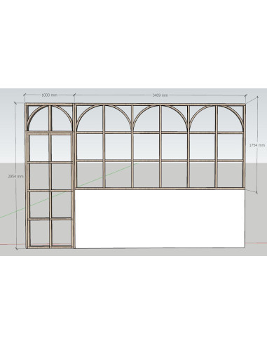 porte et verrière en bois sur mesure