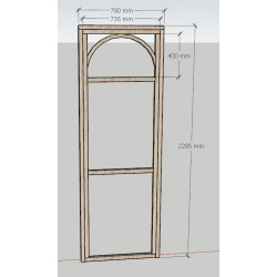 porte battante en chêne
