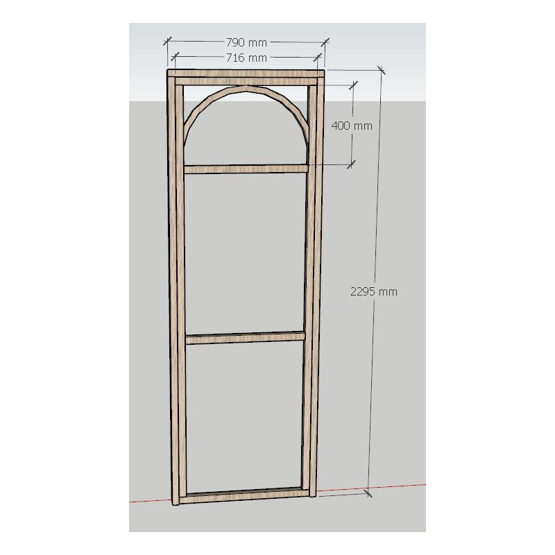 porte battante en chêne