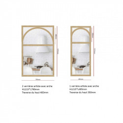 Ensemble de 3 verrières en...