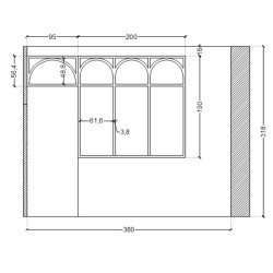 Ensemble de 2 verrières...