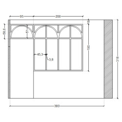 Ensemble de 2 verrières...