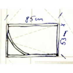 Façade 3 en chêne vernis...