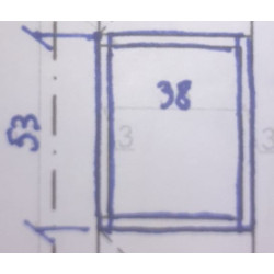 Façade 4 en chêne vernis...