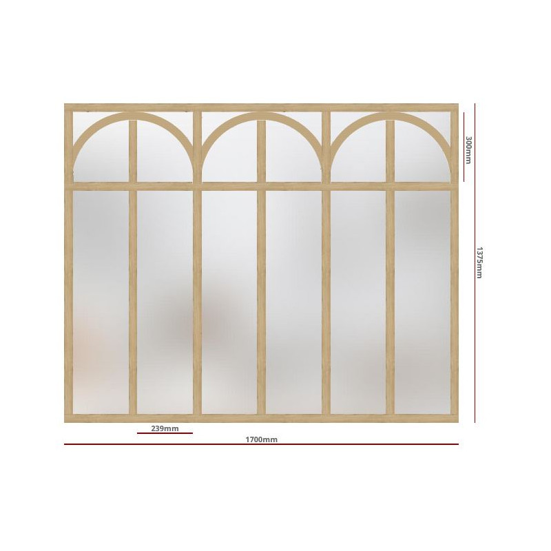 verriere en bois arrondie sur mesure