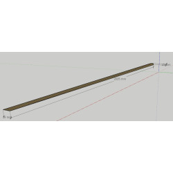 Tasseau chêne vernis de...