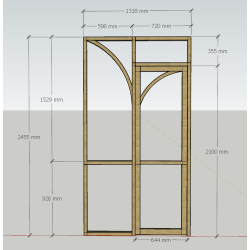 Porte battante sur mesure