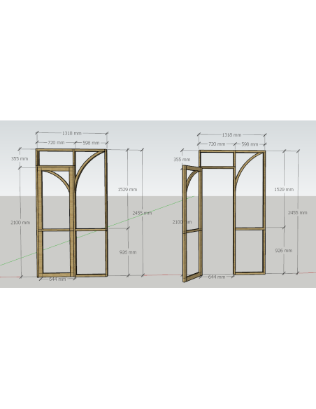 Porte intérieure sur mesure