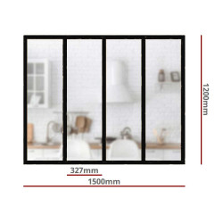 Verrière bois peinte en...