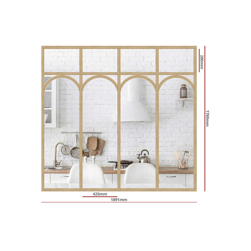 Verrière arrondie en bois