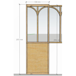 porte coulissante verrière sur mesure