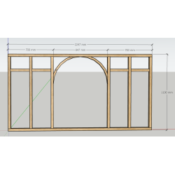 Verrière bois sur mesure,...
