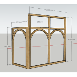 verriere d'angle en chene