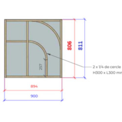 Petite verrière pour la cuisine