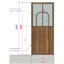 Porte verriere sur mesure