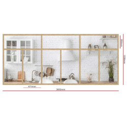 Verrière bistrot en chêne...