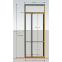 double porte sur mesure