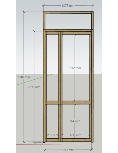 double porte sur mesure