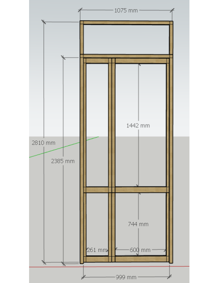 double porte sur mesure