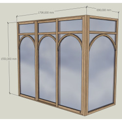 verriere angle avec coulissant