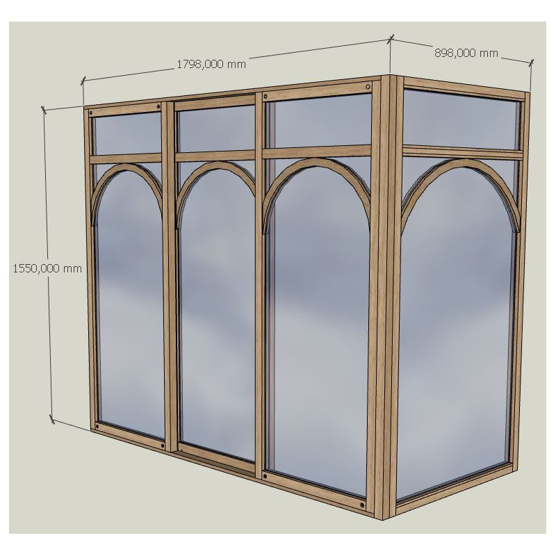 verriere angle avec coulissant