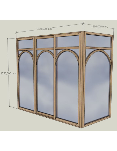 verriere angle avec coulissant