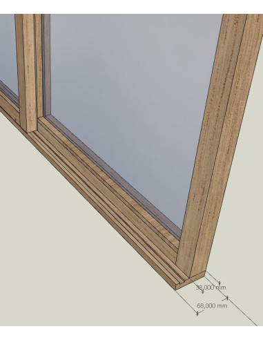verriere coulissante bois sur mesure