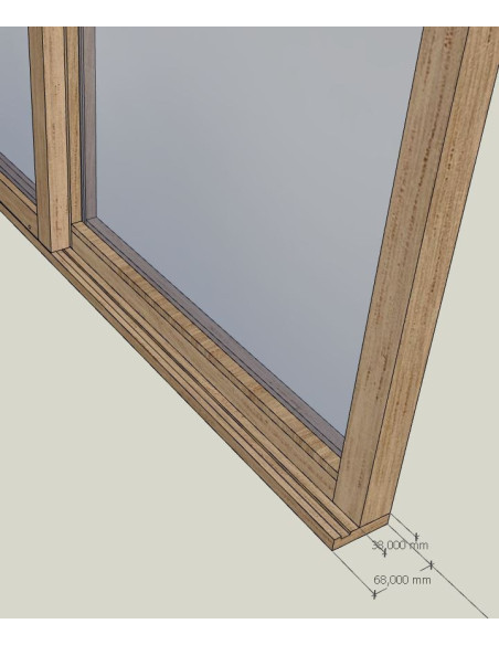 verriere coulissante bois sur mesure