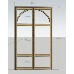 Double porte en chêne