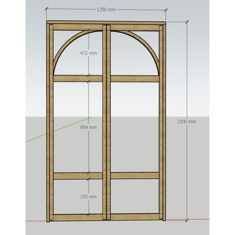 Double porte en chêne