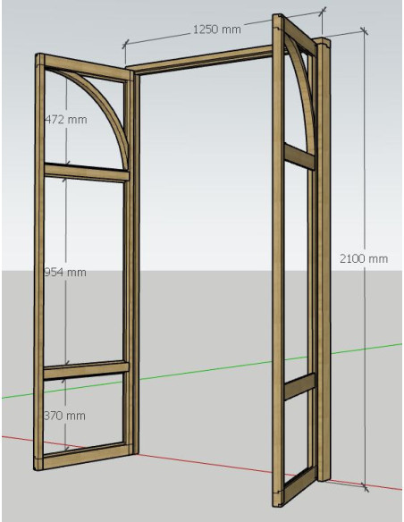 double porte sur mesure