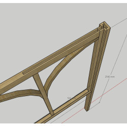 verriere bois passage cables