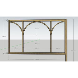 grande verriere arrondie sur mesure
