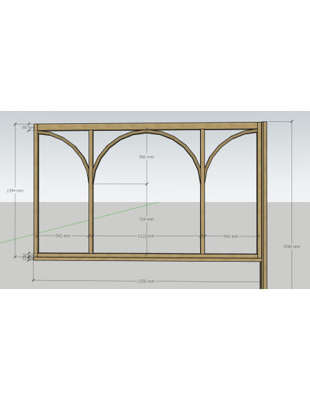 grande verriere arrondie sur mesure