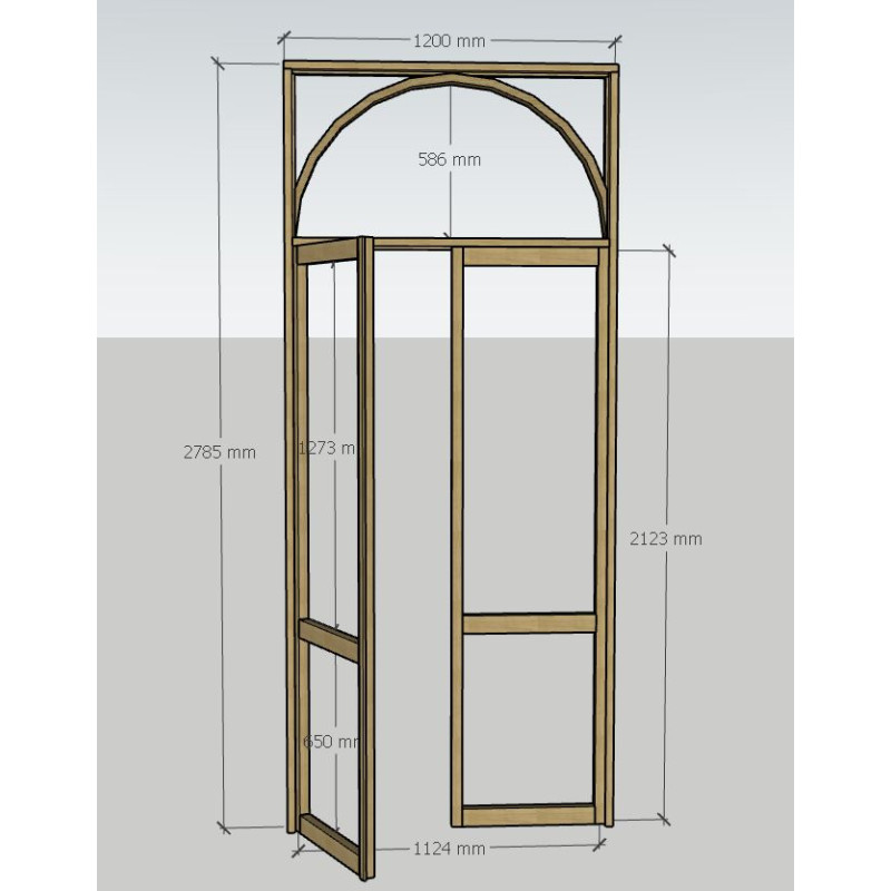 double porte sur mesure