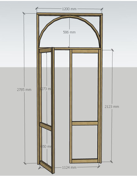 double porte sur mesure