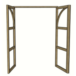 Double porte sur mesure en chêne