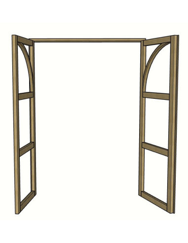 Double porte sur mesure en chêne