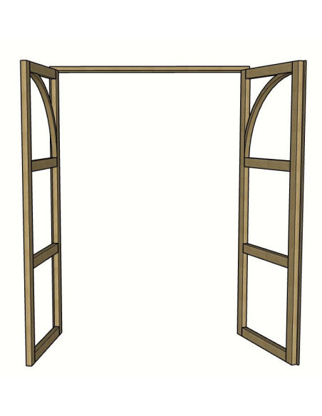 Double porte sur mesure en chêne