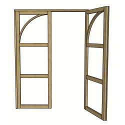 Double porte battante sur mesure