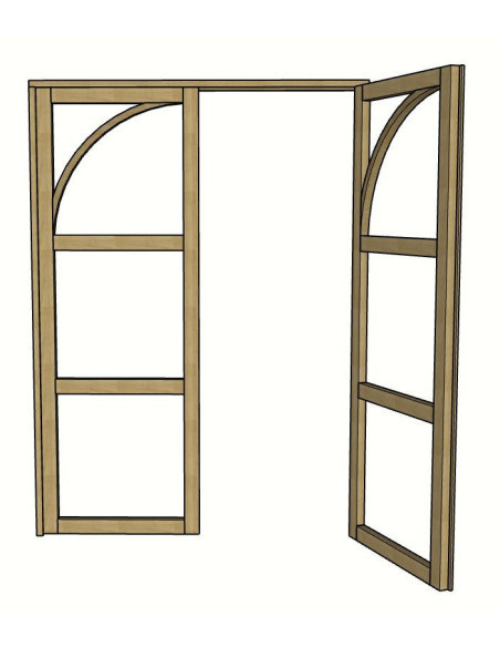 Double porte battante sur mesure