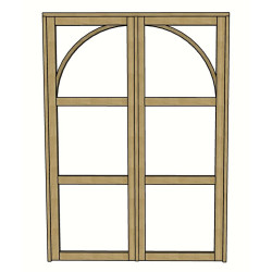 Double porte battante sur mesure en chêne