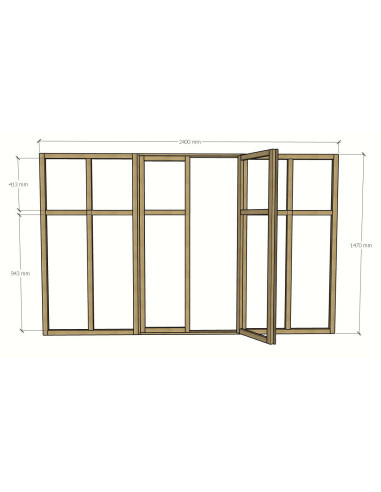 verrière bois avec fenetre