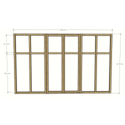 verrière bois avec ouvrant