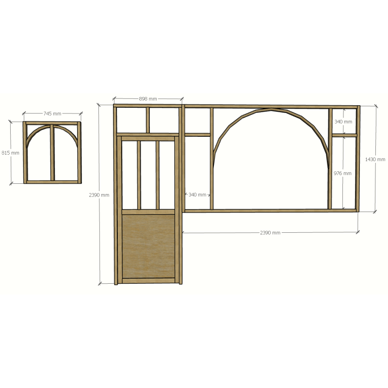 porte et 2 verrières