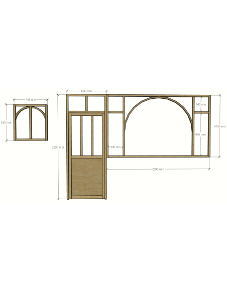 porte et 2 verrières